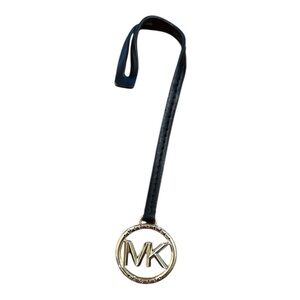 MICHAEL KORS Black and Gold Keychain